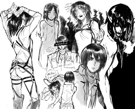 Eren And Mikasa Gender Bend Attack On Titan Pinterest Mikasa