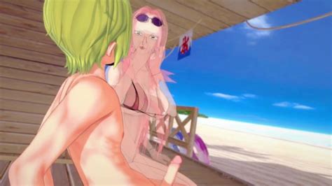 One Piece Beach Sex With Busty Babe Hina 3d Hentai
