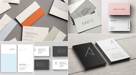 minimal business cards  prove simplicity  beautiful page