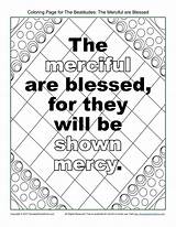 Coloring Beatitudes Pages Kids Merciful Sunday School Bible Church Sundayschoolzone Color Activity Printable Sheets Colouring Zone God Getcolorings Sheet Sermon sketch template