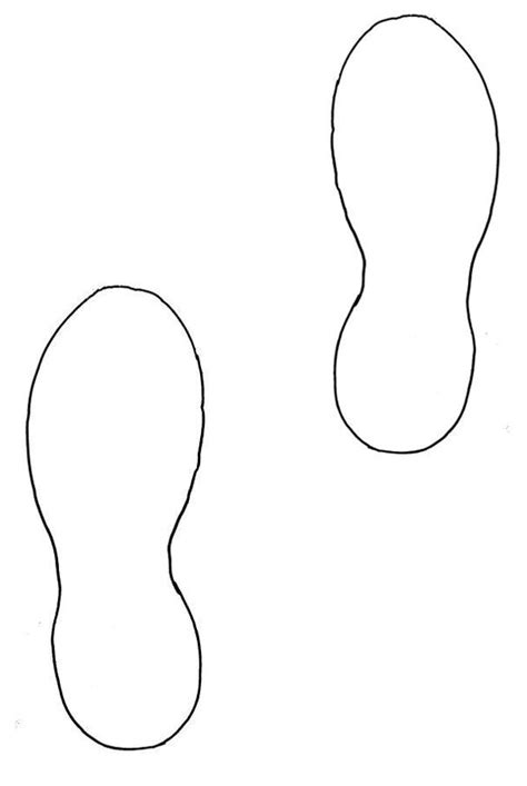 printable shoe template printable blank world