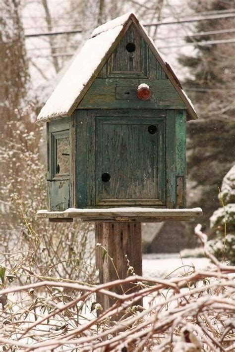 winter bird houses bird house birdhouses rustic