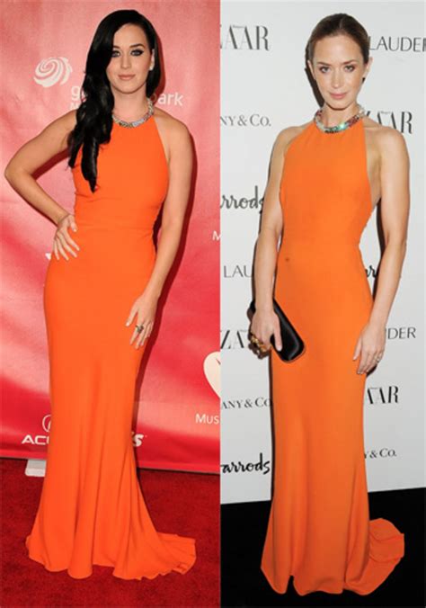 Fashion Faceoff Emily Blunt Vs Katy Perry In Alexander