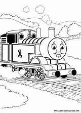 Thomas Train Pages Coloring Getcolorings sketch template
