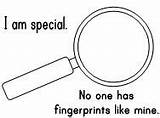 Am Special Fingerprint Activities Printable Fingerprints Preschool Activity Kids Book Has Theme Printables Magnifying Glass Worksheets Science Coloring Crafts Learning sketch template