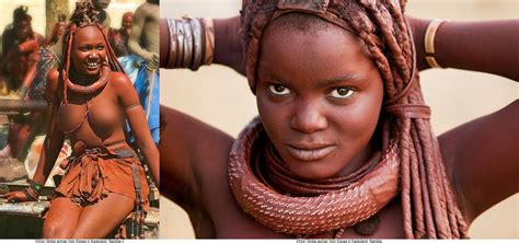 Ethnic Himba Woman From Epuwa In Kaokoland Namibia With Beautiful Eyes