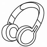 Headphone Bluetooth Ausmalbilder Kopfhörer Earbuds Parlantes Getcolorings Putih Hitam Drahtlose Faltbare sketch template