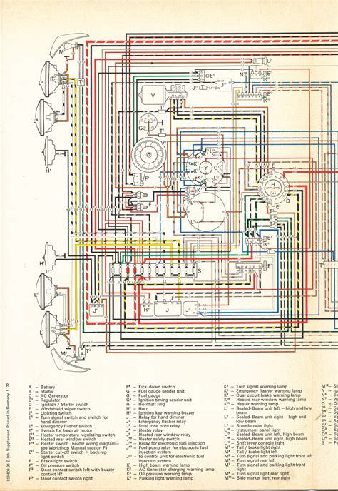 electrical wiring diagram wiring vw type thesamba usa  chevrolet suburban  fuse box