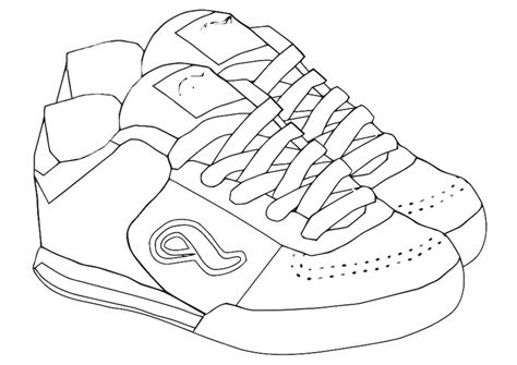 coloring page sports shoes img