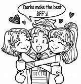 Dork Diaries Coloring Pages Bff Nikki Cute Friend Print Colouring Friends Characters Book Dorks Printable Books Why Make Diary Sheets sketch template