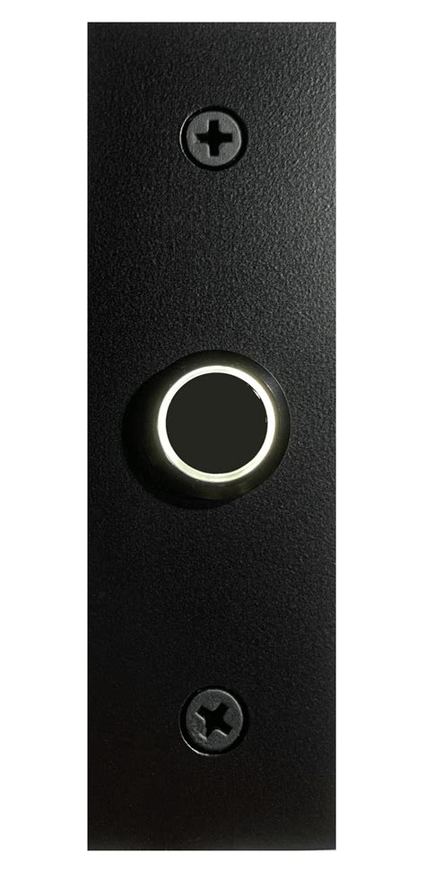 modern led doorbell bright light  black aluminum panel