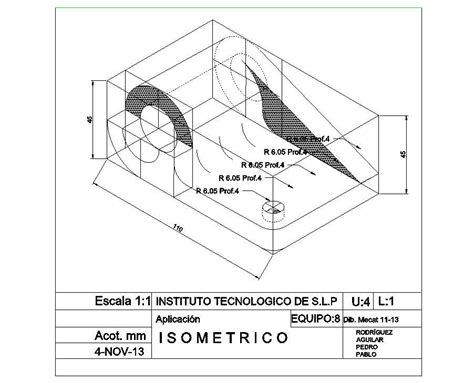 isometric file design cadbull