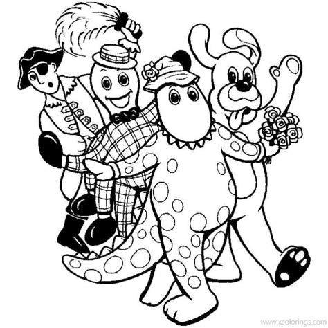 wiggles coloring pages greg anthony murray  jeff xcoloringscom