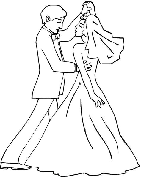 wedding coloring pages  coloringkidsorg