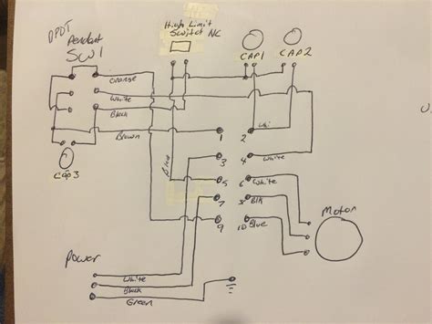 electric hoist single phase hoist wiring diagram