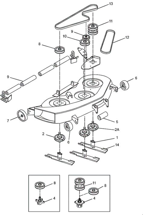 john deere  mower deck parts diagrams