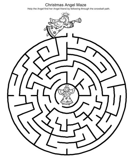 christmas themed mazes coloring pages word search fun eykolh zwgrafikh