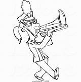 Trombone Coloring Getdrawings sketch template