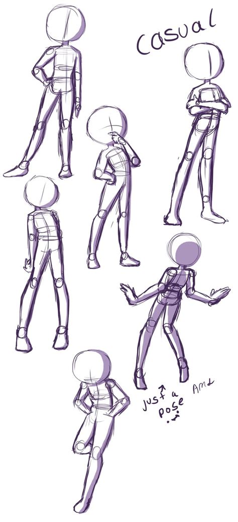 Here S A Reference Page Just For Drawing Casual Or Relaxed