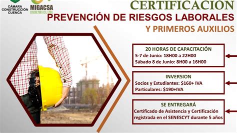 CertificaciÓn En PrevenciÓn De Riesgos Laborales Y Primeros Auxilios