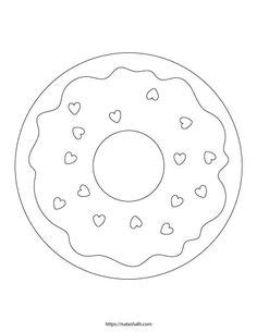 donut donut coloring page digital stamps templates printable