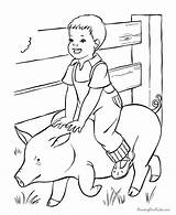 Farmer Coloring Pages Print sketch template