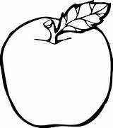 Apple Clipart Line Book Clipartbest Colouring Svg Coloring Clip sketch template
