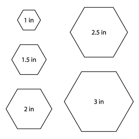 hhexagon templates  print template printable