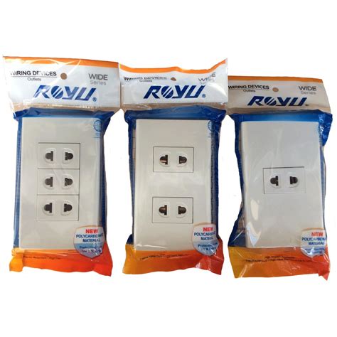 royu universal convenience wall outlet socket  gang universal outlet set wide series