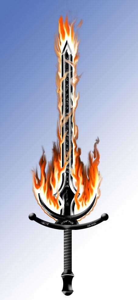 flame sword  grimangel  deviantart