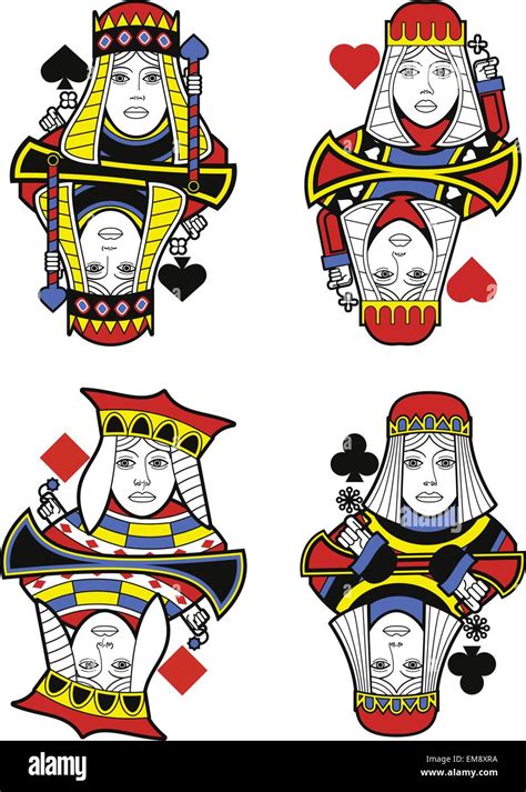 queens  cards original design stock vector image art alamy