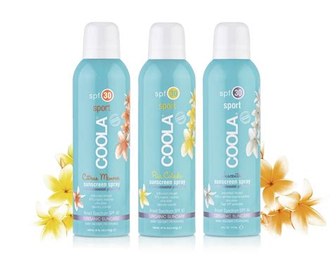 coola spf sunscreen spray best fitness products march