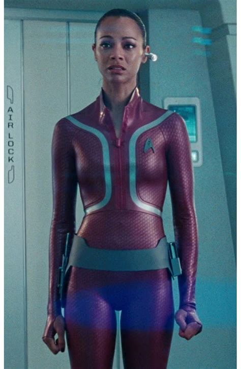 Uhura Leather Jacket Star Trek Beyond Zoe Saldana Jacket