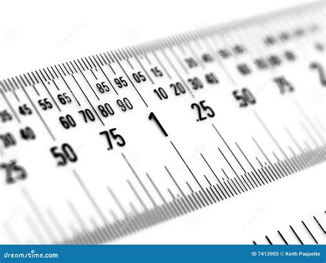 decimal ruler  inches royalty  stock photo image