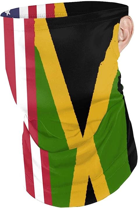 jamaican american flag windproof headband hang ear scarf bandana neck
