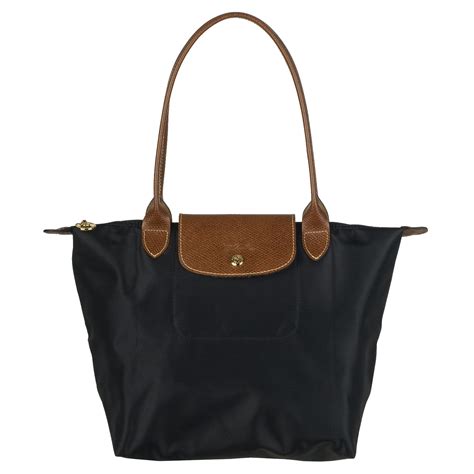 black handbag black handbag  brown handles
