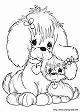 Coloring Precious Moments Pages Sheets Puppy Visit Animal sketch template