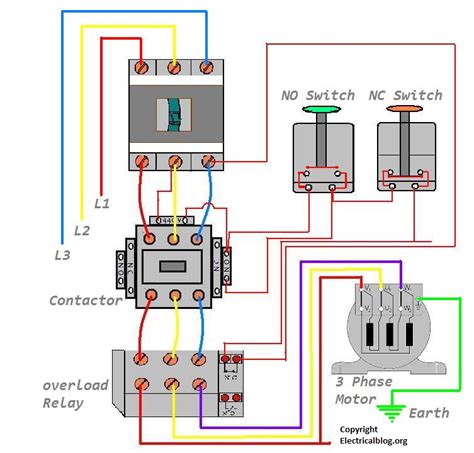 motor starter wiring diagram