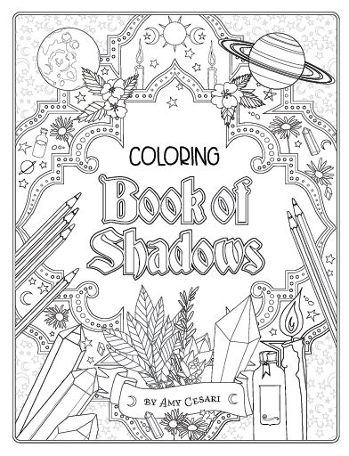coloring book  shadows witchcrafty coloring books book  shadows