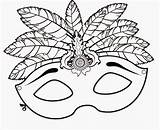 Carnaval Para Colorir Máscaras Máscara Escolha Pasta Mascaras sketch template