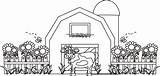 Coloring Barn Pages Printable Kids Intended Proper Useful Adults sketch template