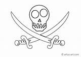 Piraten Ausmalbild Fahne Ausmalen Artus sketch template