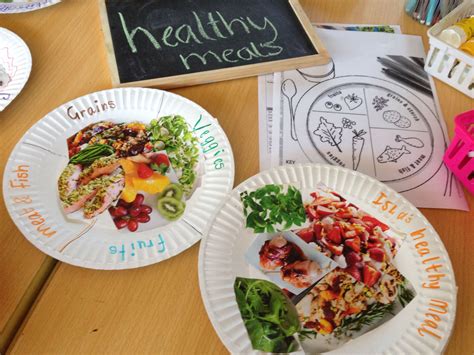 healthy meals craft activity  afterschool care linking  teaching