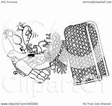 Goalie Puck Knocking Through Toonaday Outline Illustration Cartoon Royalty Rf Clip Clipart 2021 sketch template