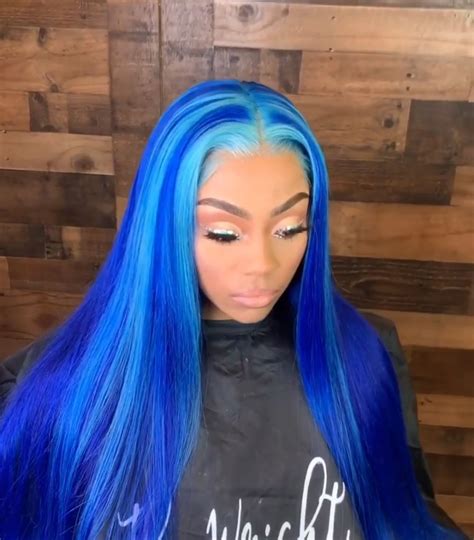 lace front wigs virgin hair  black women electric blue lace front  hair styles beautiful