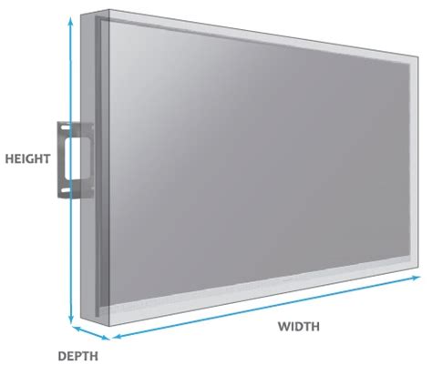 tv dimensions  wide     tv