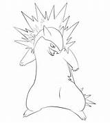 Typhlosion Coloring Pages Pokemon Draw Drawing Color Sheets Drawings Categories sketch template