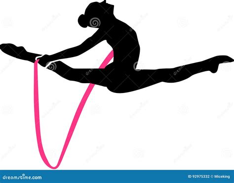 femme de gymnastique sautant avec la corde illustration de vecteur