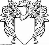 Heraldry Arms Mantling Helm Mantle Wappen Knights Crafts sketch template