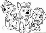 Coloring Paw Patrol Pages Characters Printable Getcolorings Printa Color sketch template